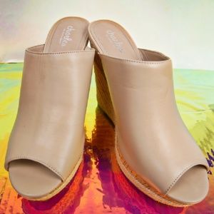 Charles by Charles David Cream Wedge Heels